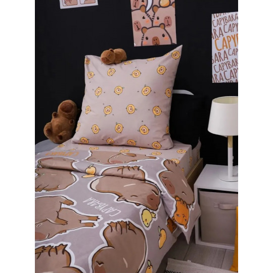 КПБ Тинейджер Перкаль 1,5 спальный, рис. 500261 Капибара вид 2