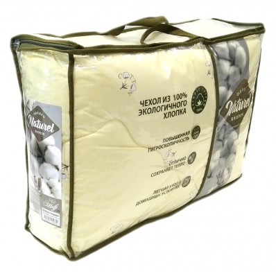 Одеяло 2 спальное Naturel с наполнителем хлопковое волокно 