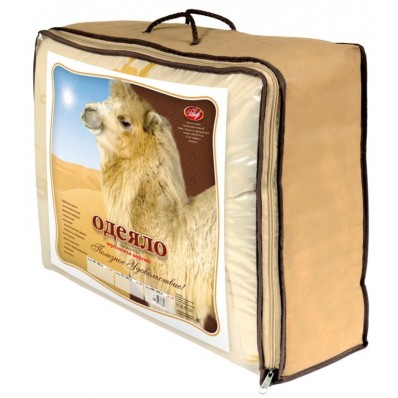 Одеяло Евро с наполнителем из верблюжьей шерсти, всесезонное