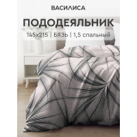 Пододеяльник 1,5 спальный 145х215 см Бязь, рис. Лирата