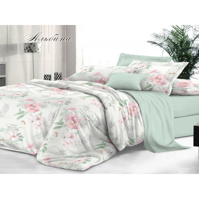 КПБ Сатин De Luxe Дуэт Семейный рис. Альбина КПБ Сатин De Luxe Дуэт Семейный рис. Альбина