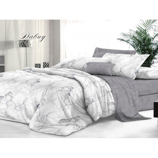 КПБ Сатин De Luxe 2 спальный Макси рис. Давид