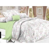КПБ Сатин De Luxe 2 спальный Макси рис. Ксения