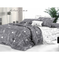 КПБ Сатин De Luxe Дуэт Семейный рис. Новый ритм