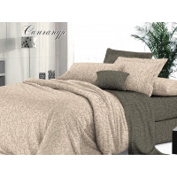 КПБ Сатин De Luxe 2 спальный Макси рис. Сингапур