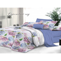 КПБ Сатин De Luxe Евро рис. Сиреневый сад