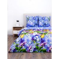 КПБ Delight бязь 1,5 спальный рис. 3925 Фиалки