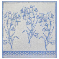 Салфетка пестротканая 30х30 см, рис. Нарциссы-2, 7754