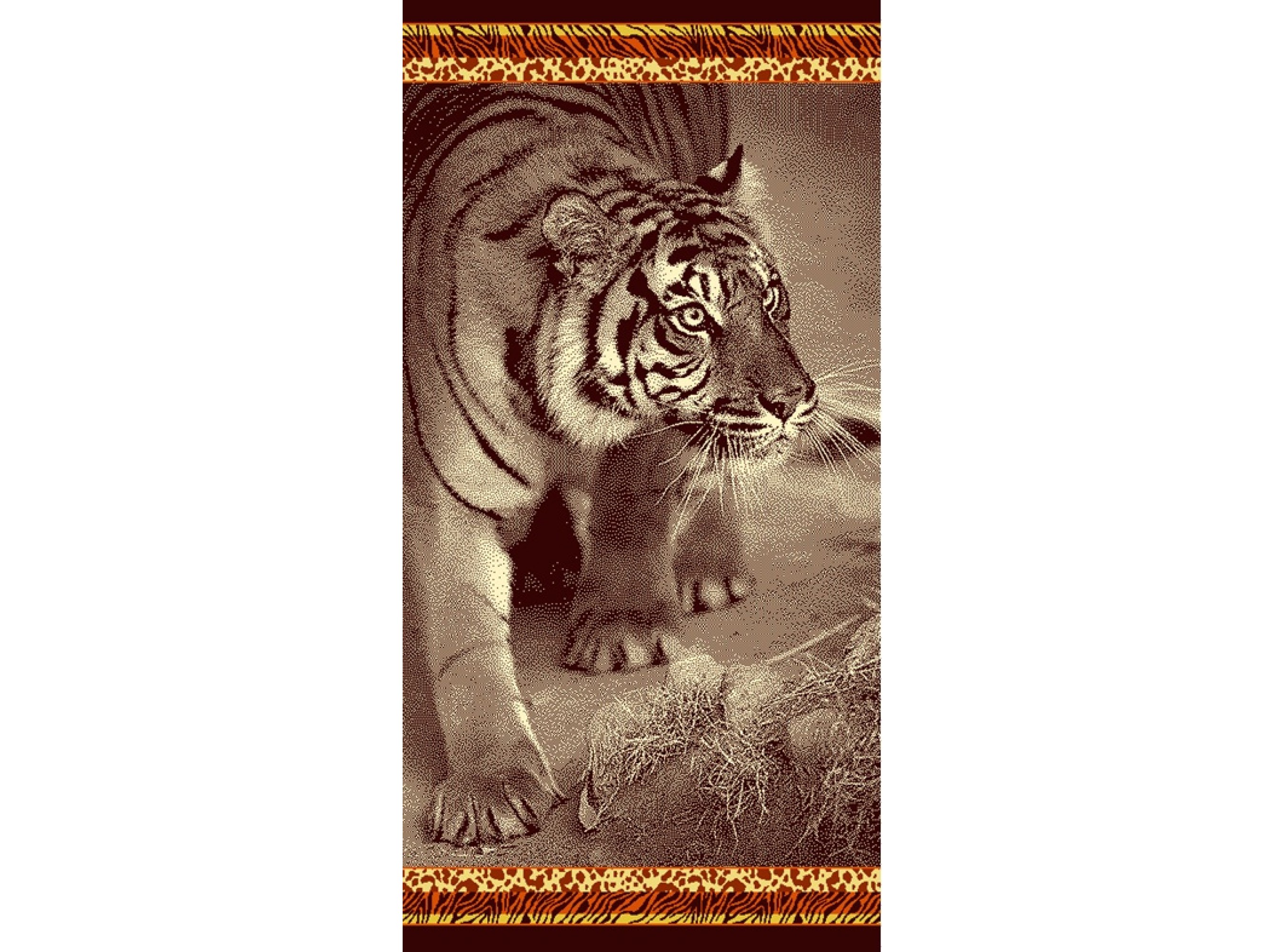 Полотенце махр 70х140 тигр Авангард 766012