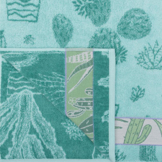 Полотенце махровое 70х130 см, рис. Cactus 4814