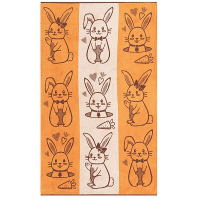 Полотенце махровое 100х150 см, рис. Cute bunny 5726