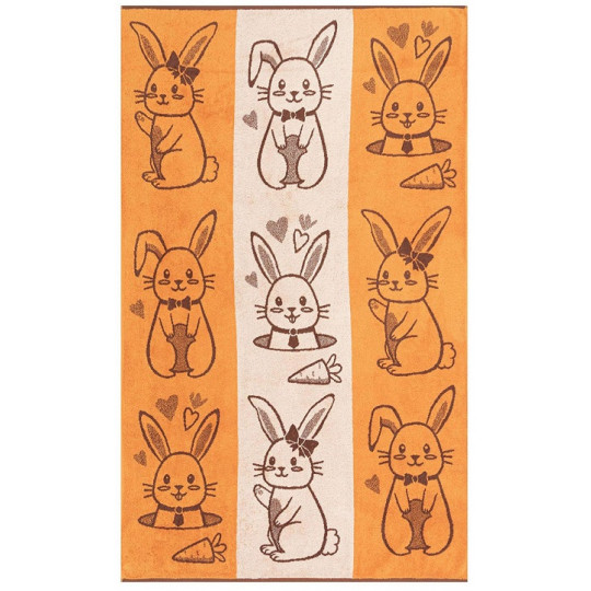 Полотенце махровое 100х150 см, рис. Cute bunny 5726