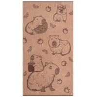Полотенце махровое 70х130 см, рис. Capibara 6314