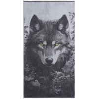 Полотенце махровое 70х130 см, рис. Grey Wolf 6941