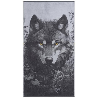 Полотенце махровое 70х130 см, рис. Grey Wolf 6941