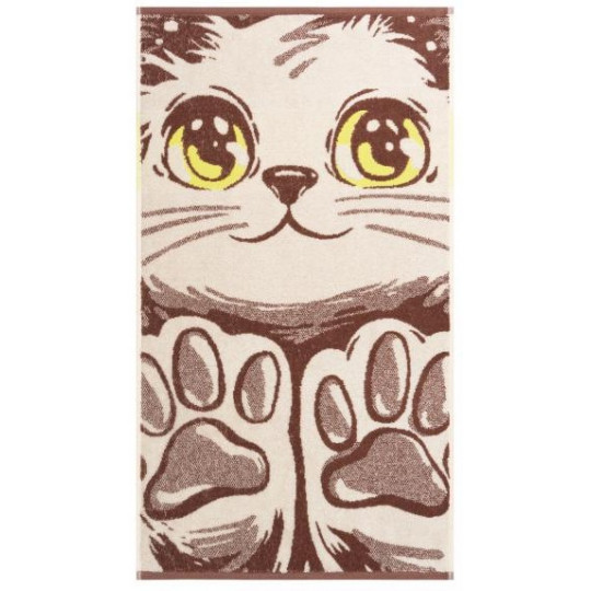 Полотенце махровое 50х90 см, рис. Taba Cat 6945