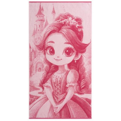 Полотенце махровое 70х130 см, рис. Cute Princess 6947