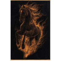 Полотенце махровое 100х150 см, рис. Cavallo infuocato 6968 Полотенце махровое 100х150 см, рис. Cavallo infuocato 6968