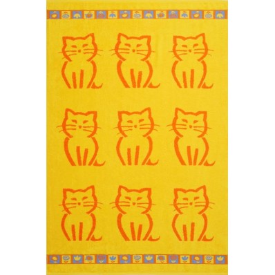 Полотенце махровое 100х150 см, рис. Kitty 67